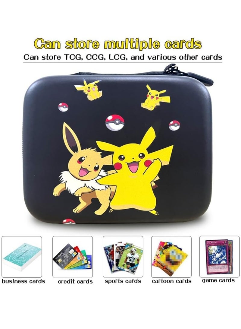 Mmmon Trading Card Storage Tin Box for TCG Cards,Hard-Shell Game Cards Carry Case Holder Bag,Holds Up to 400+Cards - Image 4