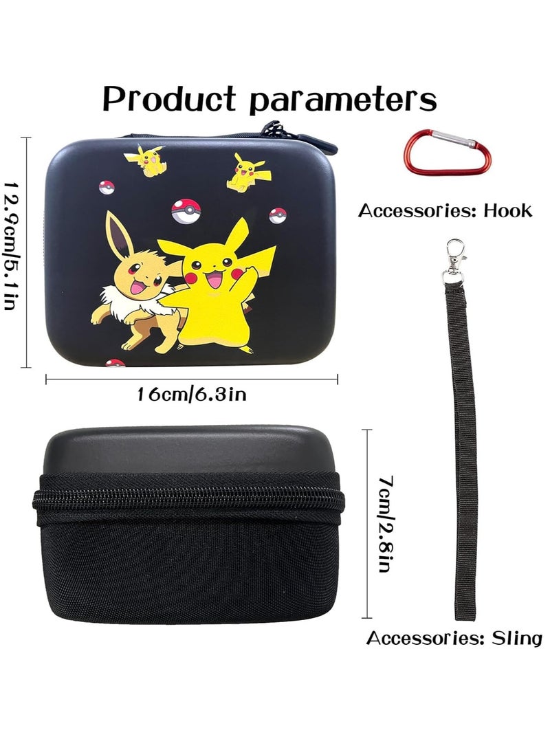 Mmmon Trading Card Storage Tin Box for TCG Cards,Hard-Shell Game Cards Carry Case Holder Bag,Holds Up to 400+Cards - Image 5