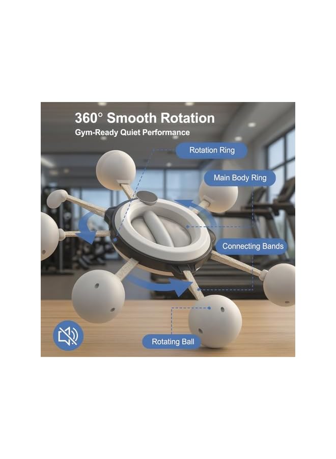 S-TOP 360° Hand-Crank Forearm Trainer, Arm Workout For Men And Women, Chest Trainer,Shoulders Muscle Training Fitness Equipment, Home Equipment Gym Workouts - Image 3