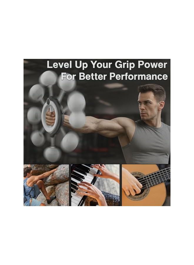 S-TOP 360° Hand-Crank Forearm Trainer, Arm Workout For Men And Women, Chest Trainer,Shoulders Muscle Training Fitness Equipment, Home Equipment Gym Workouts - Image 4