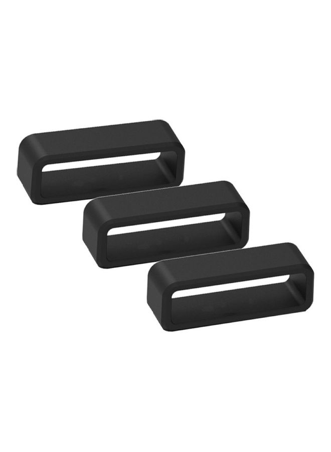 NIBEMINENT 12-30mm Silicone Replacement Elastic Wrist Watch Strap Band Loop Ring Accessory Black  - Image 5