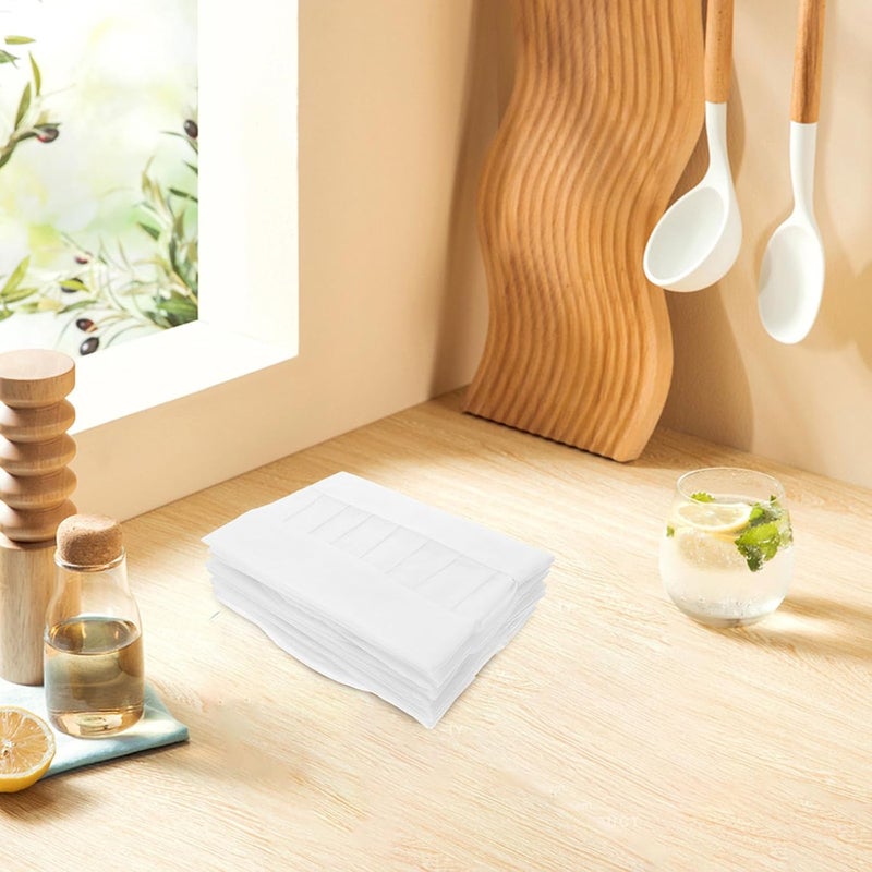 GALPADA 20pcs Disposable Chef Hats White Paper Baking Cap Lightweight Kitchen Headgear for Boys Cooking Class Party - Image 4