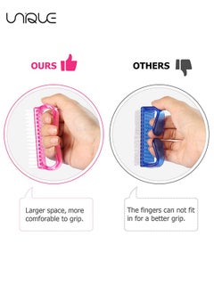Unique 4 Piece Handle Nail Brush, Fingernail Cleaning Brush, Nail Art Tool, Toe & Nail Cleaning Brush, Hand Scrub Brush Cleaning Brush Kit for Toes, Shower, Garden, Pets, Kids & Women & Men  - Image 5