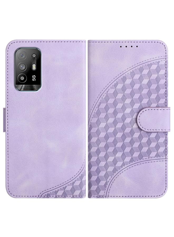 S-TOP Case For OPPO A94 5G/F19 Pro/F19 Pro+ 5G/A94 4G Elephant Head Embossed Phone Leather Case with Lanyard - Image 1