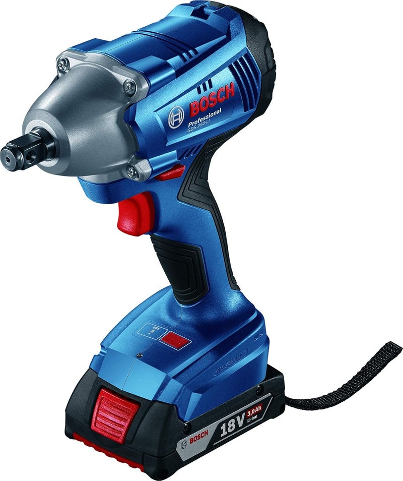 BOSCH Bosch GDS 250 LI Cordless Impact Wrench 250 Nm M10 M18 12 Tool Holder 12 kg 2 x battery GBA 18V 40Ah Quick charger GAL 18V40 1 Year Warranty  - Image 1