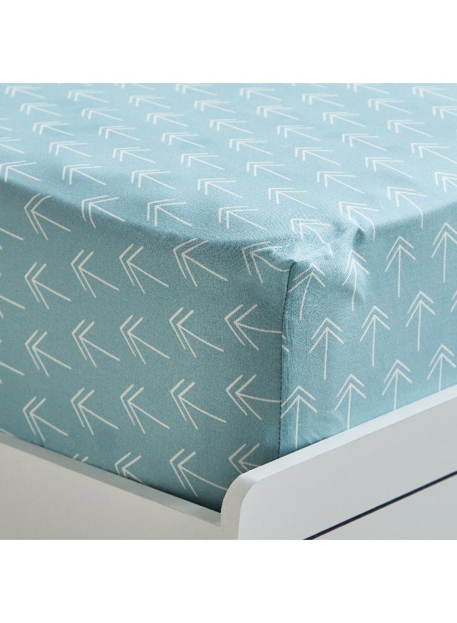 Home Box Joy Slumber Animal Pop Single Cotton Fitted Sheet - 90x200+25 cm - Image 4
