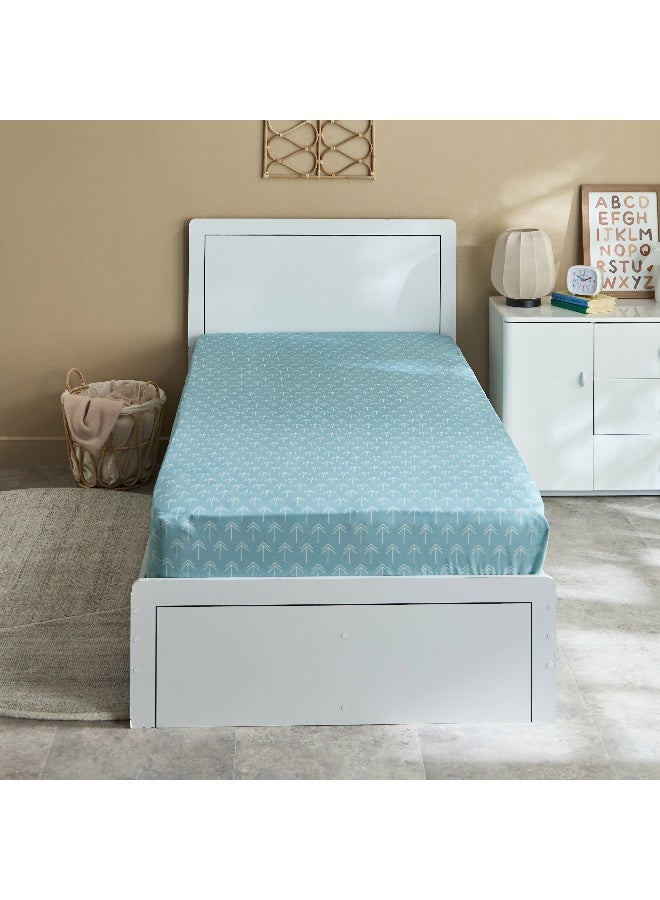 Home Box Joy Slumber Animal Pop Single Cotton Fitted Sheet - 90x200+25 cm - Image 3