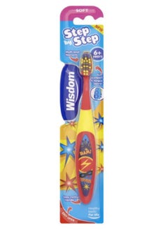 WISDOM Multicolour Step by Step Kids Soft Toothbrush 