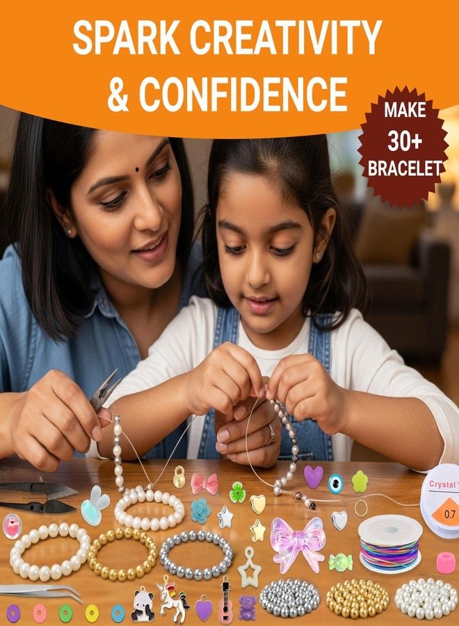 STEMTICS Bracelet Making Kit for Girls Age 12-15 Years Old with Beads and Charms | Stylish Jewellery Birthday Gift Set for Girl Kids 12, 13, 14, 15 Year Old (Loop & Love) - Image 5