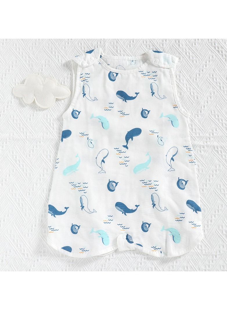 Loquat Summer Suitable For Baby Anti Startle Cotton Wrap Sleeping Vest Bag
