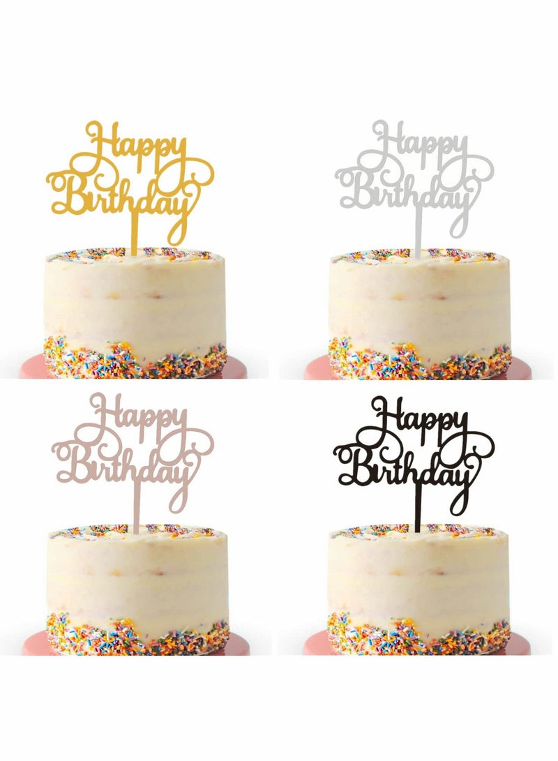 Excefore تاج كعكة عيد ميلاد سعيد، زخارف كعكة عيد الميلاد من الأكريليك اللامع، Picks تاج كب كيك جميلة لحفلة عيد الميلاد - Image 1