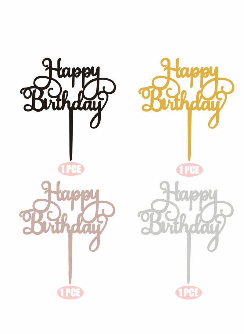 Excefore تاج كعكة عيد ميلاد سعيد، زخارف كعكة عيد الميلاد من الأكريليك اللامع، Picks تاج كب كيك جميلة لحفلة عيد الميلاد - Image 2