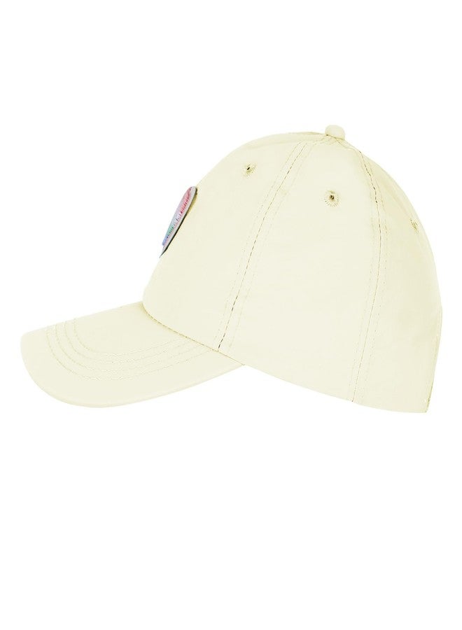 PURFUN Kids Gradient Color Heart Baseball Cap Little Girls Boys Breathable Cotton Sun Protection Visor Hats Headwear Anti-UV Wide Brim Cycling Travel Beach Peak Caps Topee for 3-7 Yrs Beige - Image 5
