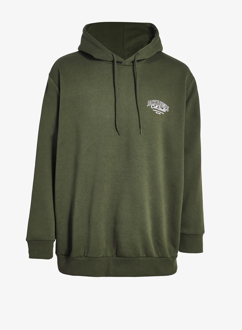 JACK & JONES Plus Size Logo Hoodie