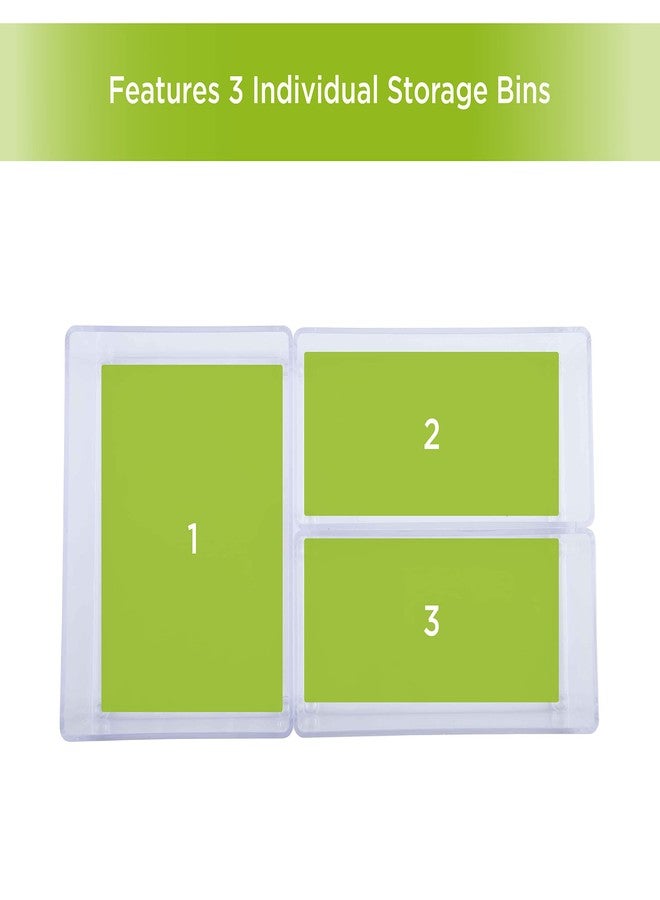 Kenney Storage Made Simple Bathroom Countertop Organizer Tray Set, Set of 3, Clear - Image 5