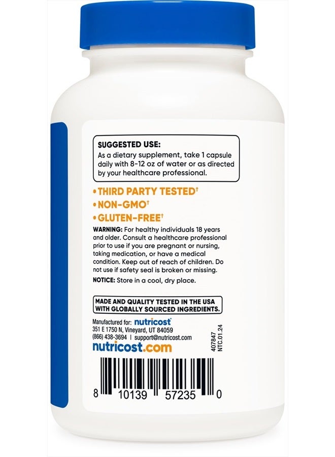 Nutricost فيتامين ب المركب 462 ملغ، 120 كبسولة - Image 4