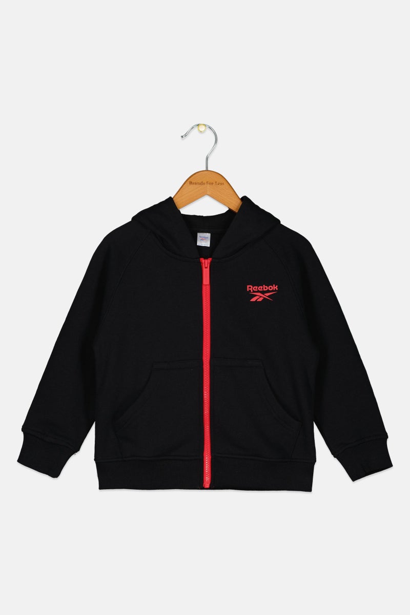 Reebok Toddlers Boys Sportswear Fit Long Sleeve Outdoor Hoodies, Black - Image 2