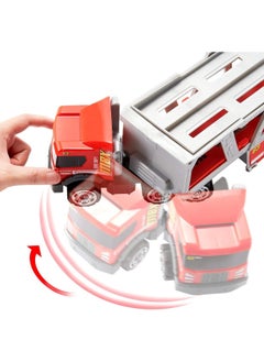 MATCHBOX Matchbox Fire Rescue Hauler Playset with 1 Fire-Themed Vehicle & 8 Accessories  - Image 3