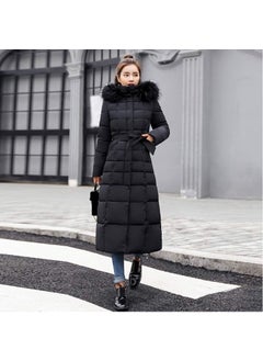 1Tarz 1Style Barbora Daily Winter Full Length Puffer Women's Coat BT180BLACK1  - Image 2