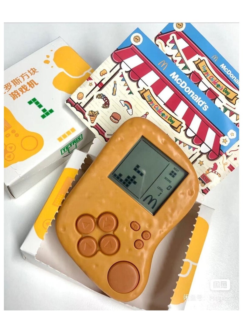 Mcdonald's Tetris-Game Console shape of chicken nugget for kids wtih 2 batteries