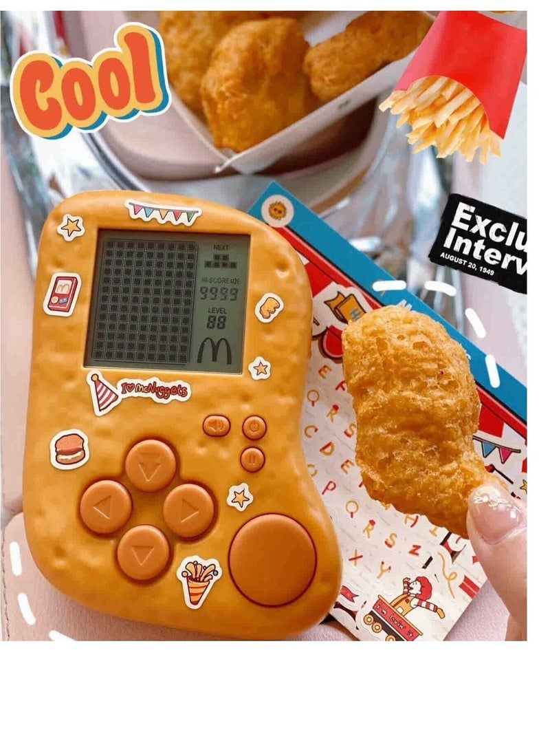 Mcdonald's Tetris-Game Console shape of chicken nugget for kids wtih 2 batteries