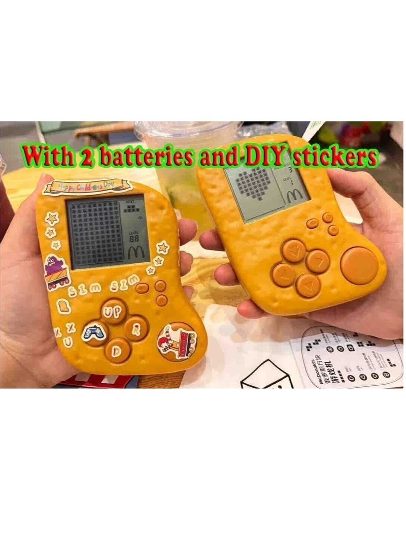 Mcdonald's Tetris-Game Console shape of chicken nugget for kids wtih 2 batteries