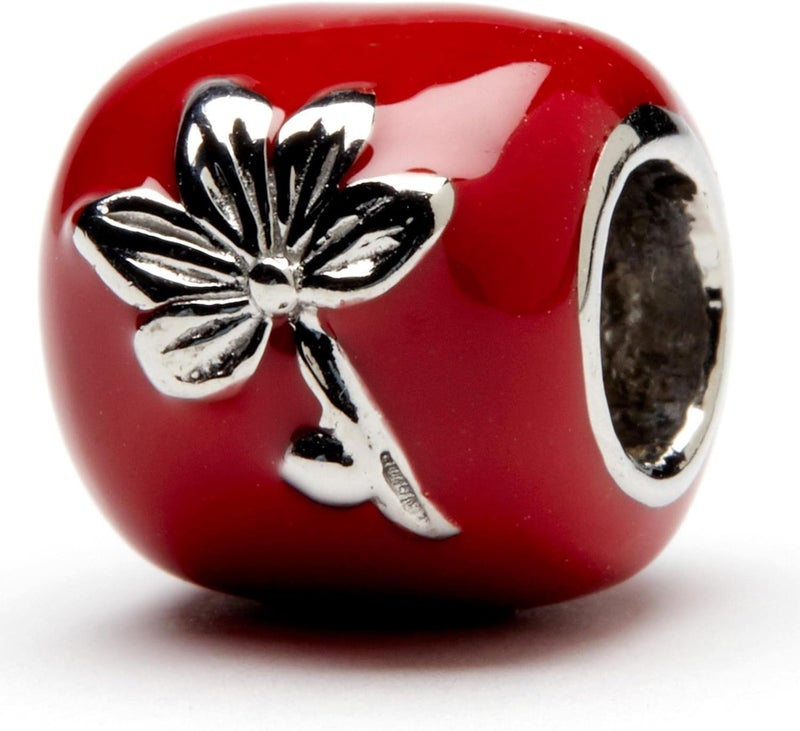 Stone Armory Bead for Charm Ohio – Ohio State University Charm Features Red with Block O – Stainless Steel Compatible with Pandora Bracelets – OSU Jewelry - Gift for Fans & Alumni - Image 2