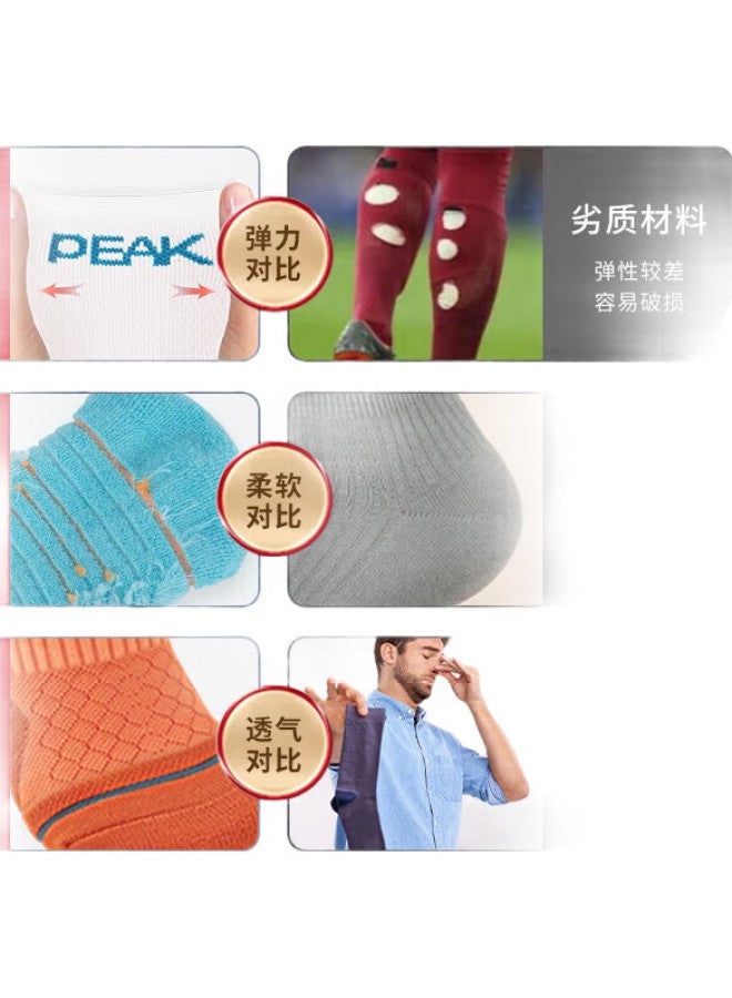 PEAK Youth Thickened Quick-Dry Children'S Soccer Socks, Long Training Compression Socks, Leg Guards, Marathon Fitness Running Cycling Protective Compression Socks, Yh52108, Lake Blue - Image 1