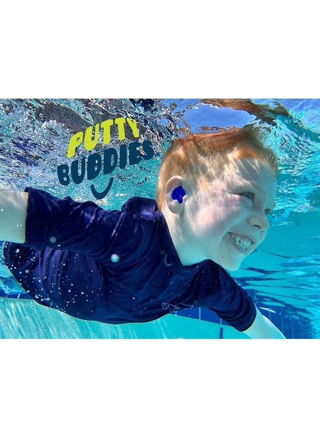 Putty Buddies Buddies Original Swimming Earplugs, 3-Pair Pack (Red/Blue/Yellow) - Image 2