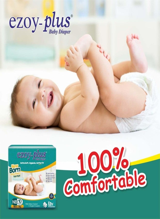 Ezoyplus NewBorn Baby Diapers, Tape Style, 0-3kg, Up to 12 Hours Absorption, Extra Soft, Better Fit (XS, 40, count) - Image 2