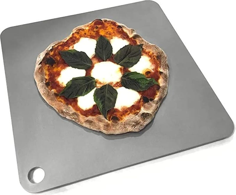 THERMICHEF by Conductive Cooking Square Pizza Steel 1/4" Deluxe Version, 16"x16" - Image 1