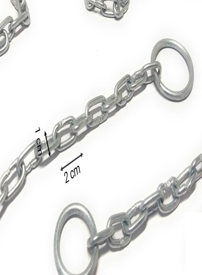 WTH Metal Chain with Lock for Travel, Bag, Luggage (6ft Chain with 38mm Lock) - Image 5