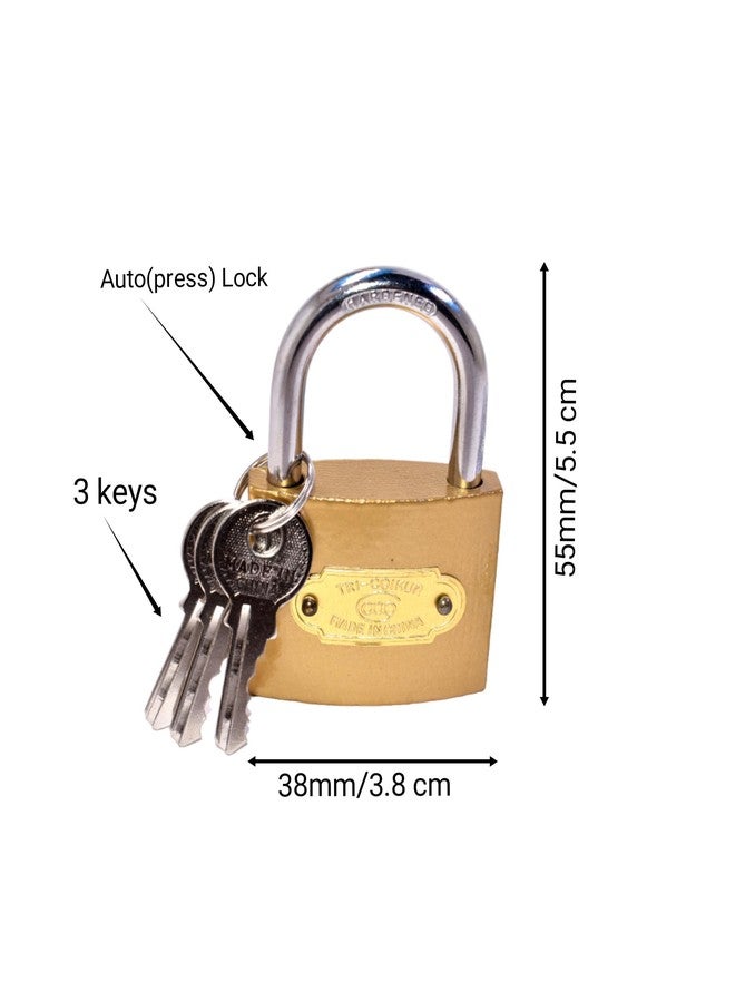WTH Metal Chain with Lock for Travel, Bag, Luggage (6ft Chain with 38mm Lock) - Image 2