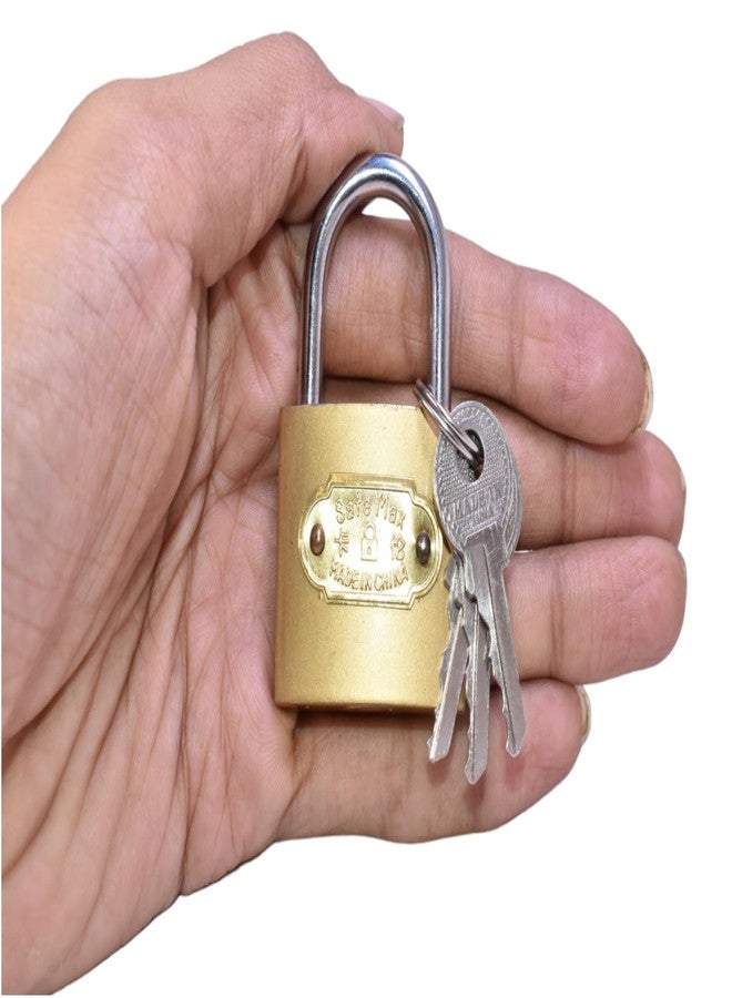 WTH Metal Chain with Lock for Travel, Bag, Luggage (6ft Chain with 38mm Lock) - Image 3