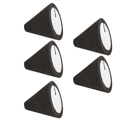 Bstinay Electronic Drum Piezo Trigger Cone Parts 138 x 146 Inch Black Pack of 5 - Image 1