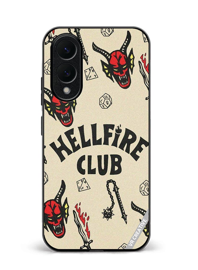 VR CREATIVE Protective Case Cover For Samsung Galaxy S25 Edge Hellfire Club Design Multicolour