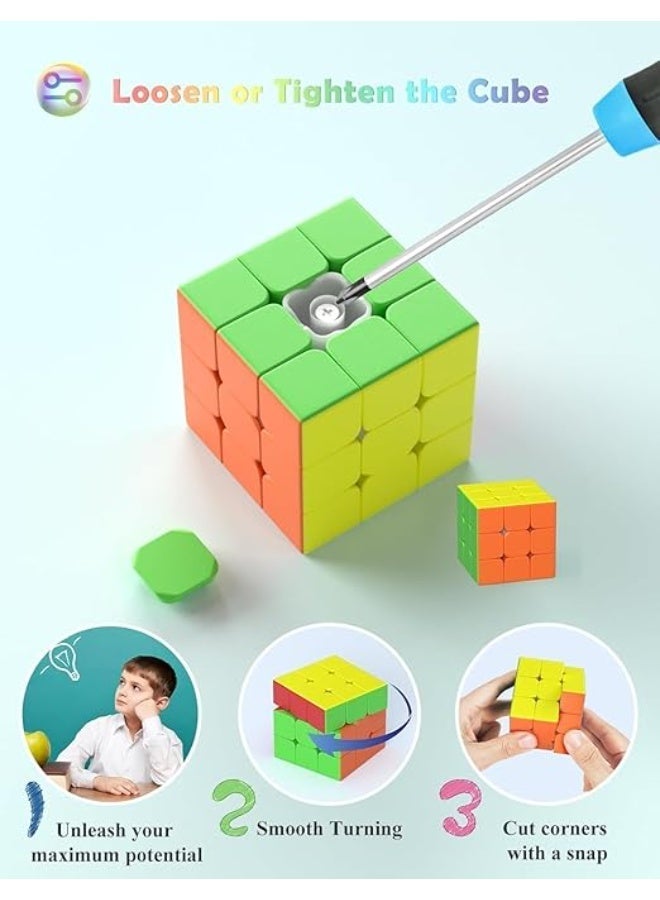 First Choice مكعب ذكاء وتحدي سريع 3×3 ذو دوران ناعم من فيرست تشويس  قطعة واحدة بألوان مدمجة زاهية - Image 2