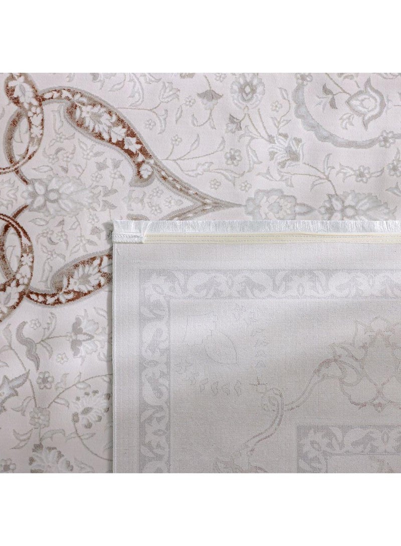 DANUBE HOME Pearl Artsilk Rug  Polyester Area Rug Floor Covering L340xW240cm-Cream & Multi 231300472161 - Image 3