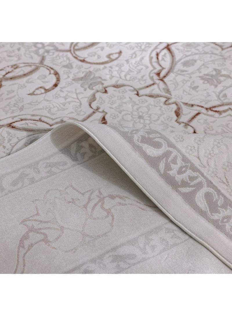 DANUBE HOME Pearl Artsilk Rug  Polyester Area Rug Floor Covering L340xW240cm-Cream & Multi 231300472161 - Image 2