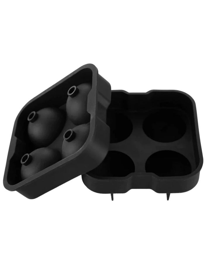 Vitacelli Ice Ball Maker – Novelty Food-Grade Silicone Ice Mold Tray With 4 X 4.5cm Ball  - Image 2