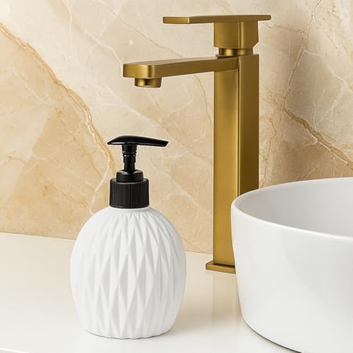BENAVJI Outdoor Living Dimond Cut Design Liquid Soap Dispenser, 300ml, Multipurpose Refillable Plastic Pump for Hand Wash, Dish Wash, Shampoo, Kitchen, Bathroom, and Household Use - Image 3