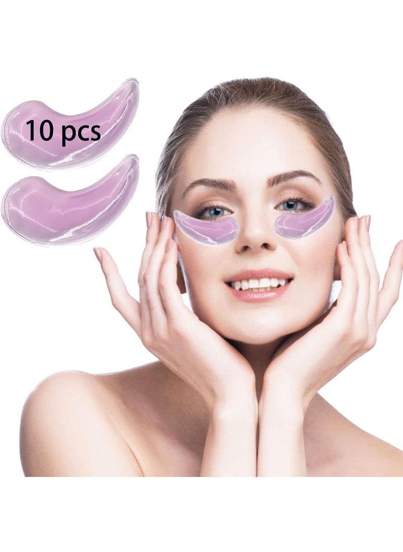 coldchill - Reusable Gel Eye Ice Pack Cooling Eye Pad Hot  Cold Treatment for Eye Strain Eye Swelling Eye Redness Puffy Eyes Dark Circles Smooth Fine Lines and Eye Recover Surgery Purple  10PCS - Image 1