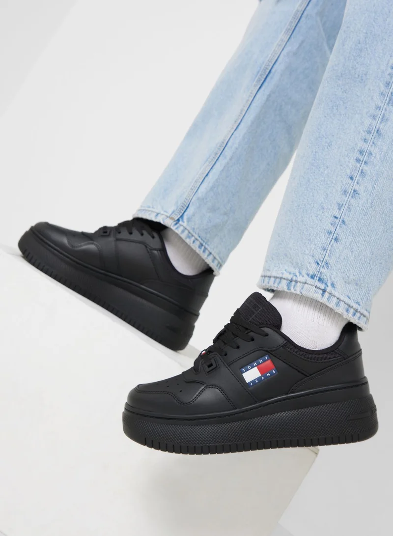 TOMMY JEANS Retro Basket Flatform High Top Sneakers