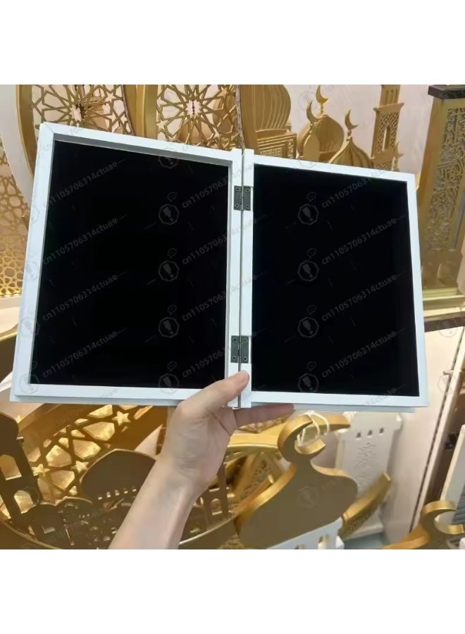 Elegant Wooden Quran Storage Box with Luxurious Islamic Design - Image 2