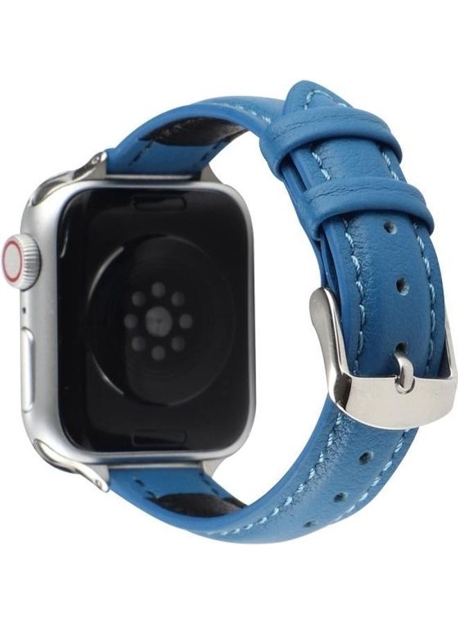 NIBEMINENT Ethnic Replacement Watchband For Apple Watch Series 1/2/3/4/5/6/7/SE 38/40/41mm Blue - Image 4