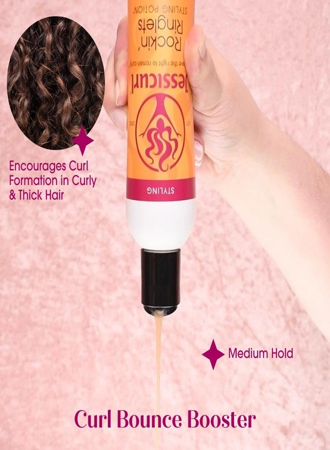 Jessicurl, Rockin' Ringlets Styling Potion, Island Fantasy, 32 Fl oz. Curl Enhancer with Flaxseed Extract, Curl Defining Styler for Curly Hair and Frizz Control - Image 3