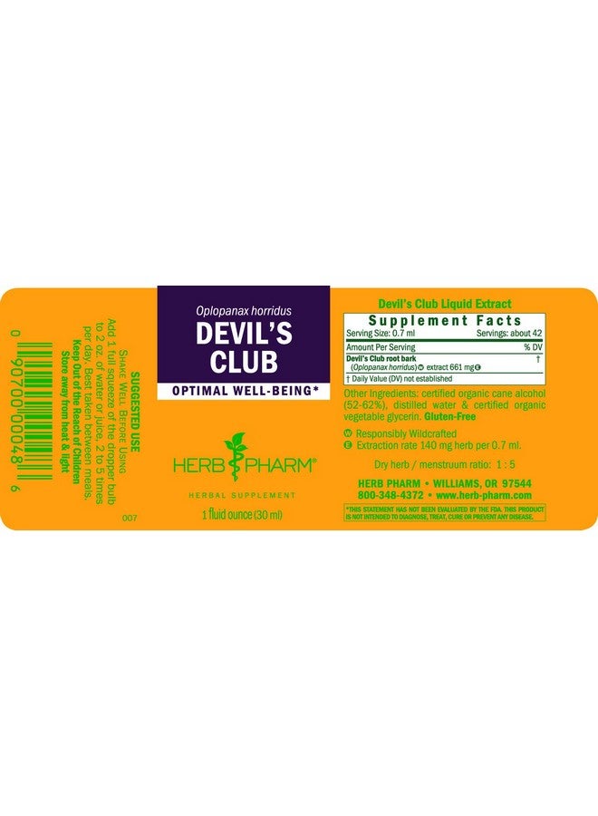 Herb Pharm Devil's Club Liquid Extract - 1 Ounce - Image 5