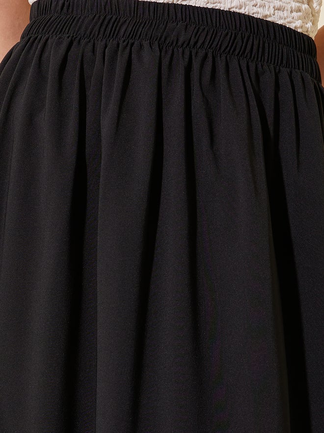 Take Two Take Two Solid Mid Rise A-Line Maxi Skirts  - Image 3