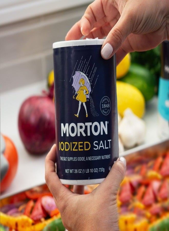 Morton Iodized Salt, All-Purpose, (26 oz), 2-Pack - All-Purpose, Perfect for Cooking & Table Use - Image 2
