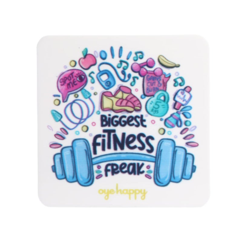 Oye Happy Great Indian Fitness Standard Magnet Best Gifts for FriendGirlfriendBoyfriendHusbandBrother on Friendship DayBirthday - Image 1